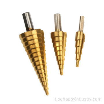 3pcs HSS Step Cutter Bit set